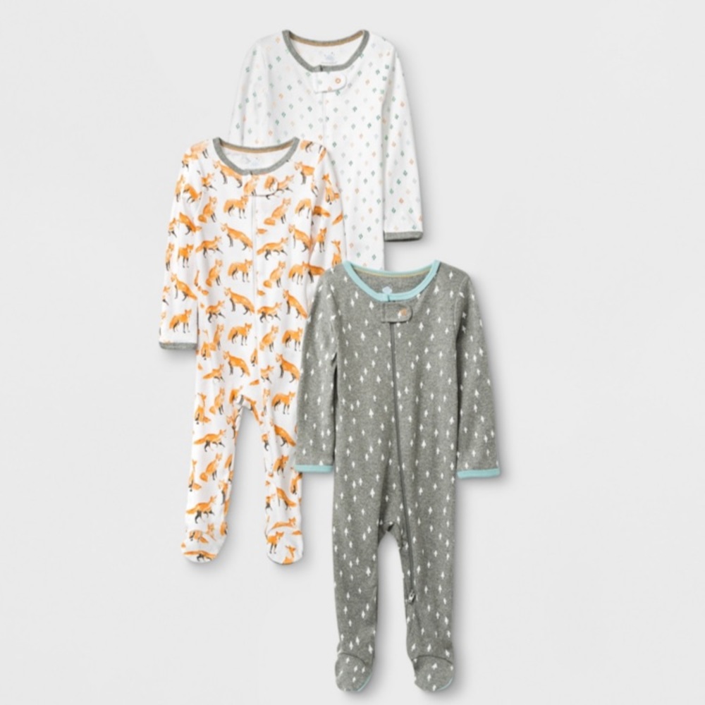 3 piece sleep and play footie one piece